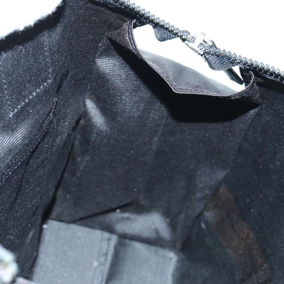 FENDI Hand Bag Nylon Black Silver Auth 172972V