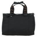 FENDI Hand Bag Nylon Black Silver Auth 172972V-2
