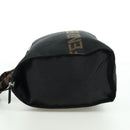 FENDI Hand Bag Nylon Black Silver Auth 172972V-3