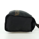 FENDI Hand Bag Nylon Black Silver Auth 172972V-4