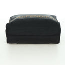 FENDI Hand Bag Nylon Black Silver Auth 172972V-5