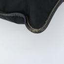 PRADA Tote Bag Nylon Black Silver Auth 172974-14