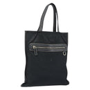 PRADA Tote Bag Nylon Black Silver Auth 172974-1