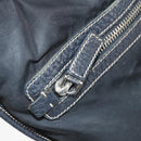 PRADA Tote Bag Nylon Black Silver Auth 172974-22