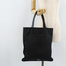 PRADA Tote Bag Nylon Black Silver Auth 172974-24