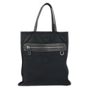PRADA Tote Bag Nylon Black Silver Auth 172974-13
