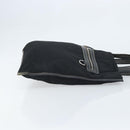 PRADA Tote Bag Nylon Black Silver Auth 172974-3