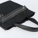 PRADA Tote Bag Nylon Black Silver Auth 172974-6