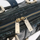 GUCCI Horsebit Hand Bag Patent leather Green Gold 145772 Auth 172977-10