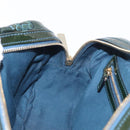 GUCCI Horsebit Hand Bag Patent leather Green Gold 145772 Auth 172977-20