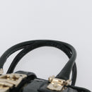 GUCCI Horsebit Hand Bag Patent leather Green Gold 145772 Auth 172977-8