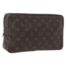 LOUIS VUITTON Monogram Trousse Toilette 28 Clutch Bag M47522 LV Auth 172980-1