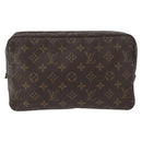 LOUIS VUITTON Monogram Trousse Toilette 28 Clutch Bag M47522 LV Auth 172980-13