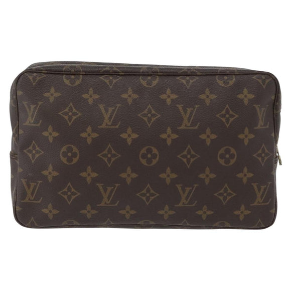 LOUIS VUITTON Monogram Trousse Toilette 28 Clutch Bag M47522 LV Auth 172980