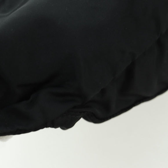 PRADA Gürteltasche Nylon Schwarz Silber Auth 172984V