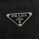 PRADA Gürteltasche Nylon Schwarz Silber Auth 172984V-19