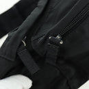 PRADA Gürteltasche Nylon Schwarz Silber Auth 172984V-20