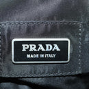 PRADA Gürteltasche Nylon Schwarz Silber Auth 172984V-21