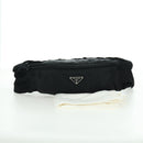 PRADA Gürteltasche Nylon Schwarz Silber Auth 172984V-12