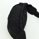 PRADA Gürteltasche Nylon Schwarz Silber Auth 172984V-6
