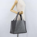 Stella MacCartney Tote Bag polyester Gray Silver Auth 172985-23
