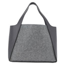 Stella MacCartney Tote Bag polyester Gray Silver Auth 172985-2