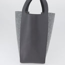 Stella MacCartney Tote Bag polyester Gray Silver Auth 172985-4