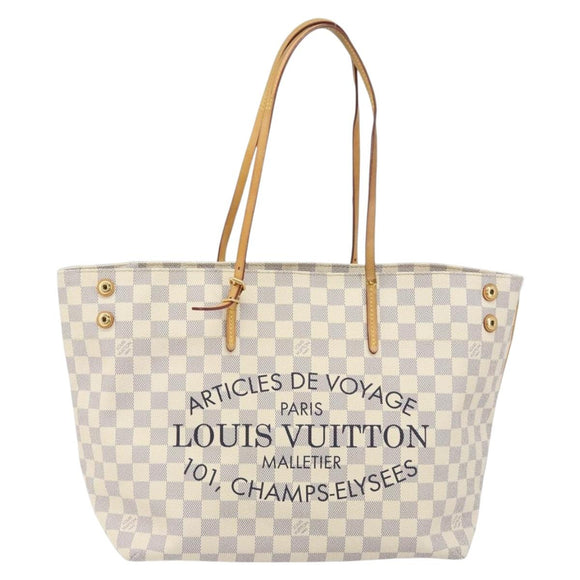 LOUIS VUITTON Damier Azur Cabas MM Shoulder Bag N41375 LV Auth 172990