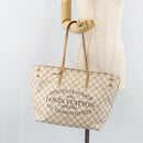 LOUIS VUITTON Damier Azur Cabas MM Shoulder Bag N41375 LV Auth 172990-23