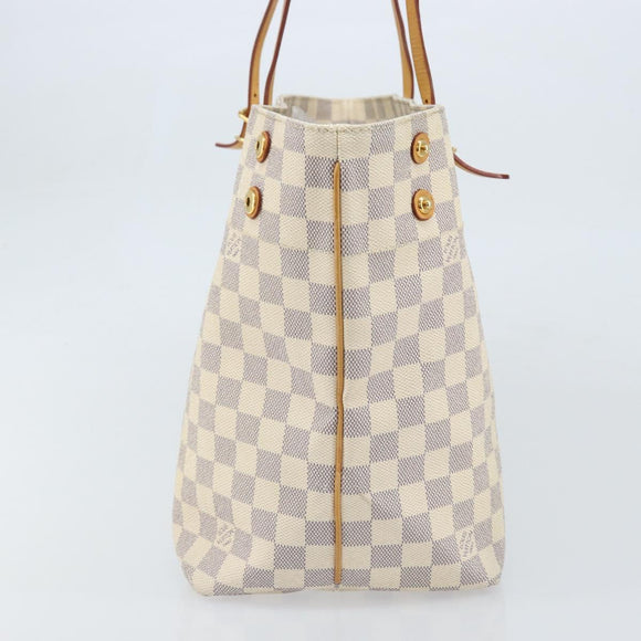 LOUIS VUITTON Damier Azur Cabas MM Shoulder Bag N41375 LV Auth 172990
