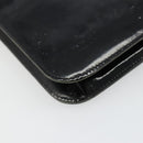 CHANEL Chain Shoulder Bag Patent leather Black Gold CC Auth 172993-18