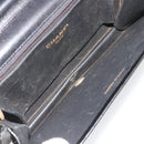 CHANEL Chain Shoulder Bag Patent leather Black Gold CC Auth 172993-23