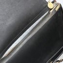 CHANEL Chain Shoulder Bag Patent leather Black Gold CC Auth 172993-29