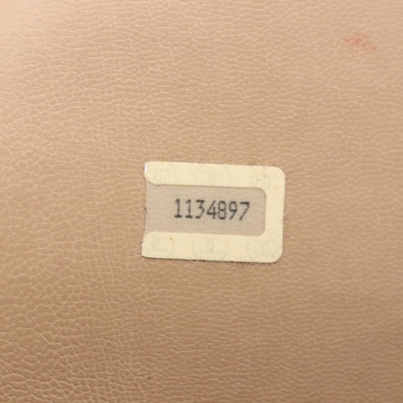 CHANEL Matelasse Chain Shoulder Bag Lamb Skin Beige Gold CC Auth 172997