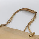 CHANEL Matelasse Chain Shoulder Bag Lamb Skin Beige Gold CC Auth 172997-8
