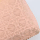 Christian Dior Lady Dior Hand Bag Nylon Pink Silver Auth 173001-9