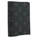 LOUIS VUITTON Monogram Eclipse Couverture Passpole NM Case M64501 Auth 173016S-1
