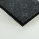 LOUIS VUITTON Monogram Eclipse Couverture Passpole NM Case M64501 Auth 173016S-15