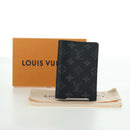 LOUIS VUITTON Monogram Eclipse Couverture Passpole NM Case M64501 Auth 173016S-12