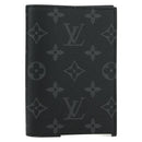 LOUIS VUITTON Monogram Eclipse Couverture Passpole NM Case M64501 Auth 173016S-13