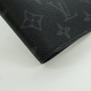 LOUIS VUITTON Monogram Eclipse Couverture Passpole NM Case M64501 Auth 173016S-7