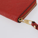 LOUIS VUITTON Monogram Empreinte Zippy Long Wallet Orange M60775 LV Auth 173020V-16