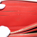 LOUIS VUITTON Monogram Empreinte Zippy Long Wallet Orange M60775 LV Auth 173020V-17