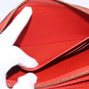 LOUIS VUITTON Monogram Empreinte Zippy Long Wallet Orange M60775 LV Auth 173020V-18