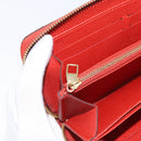 LOUIS VUITTON Monogram Empreinte Zippy Long Wallet Orange M60775 LV Auth 173020V-23
