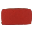 LOUIS VUITTON Monogram Empreinte Zippy Long Wallet Orange M60775 LV Auth 173020V-13