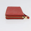LOUIS VUITTON Monogram Empreinte Zippy Long Wallet Orange M60775 LV Auth 173020V-4