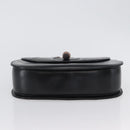 GUCCI Bamboo Hand Bag Leather Black Gold 000 1781 0633 Auth 173021-5