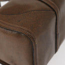 GUCCI Hand Bag Leather Brown Auth 173031-11
