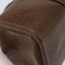 GUCCI Hand Bag Leather Brown Auth 173031-13